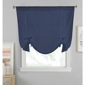 Vue Window Solutions Kingsbury 63 x 42 Tie Up Shade in Indigo  NWT